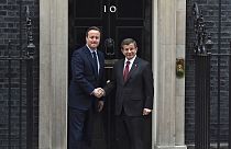 نخست وزیران ترکیه و بریتانیا در لندن دیدار کردند