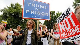 Image: Anti-Trump protesters in London