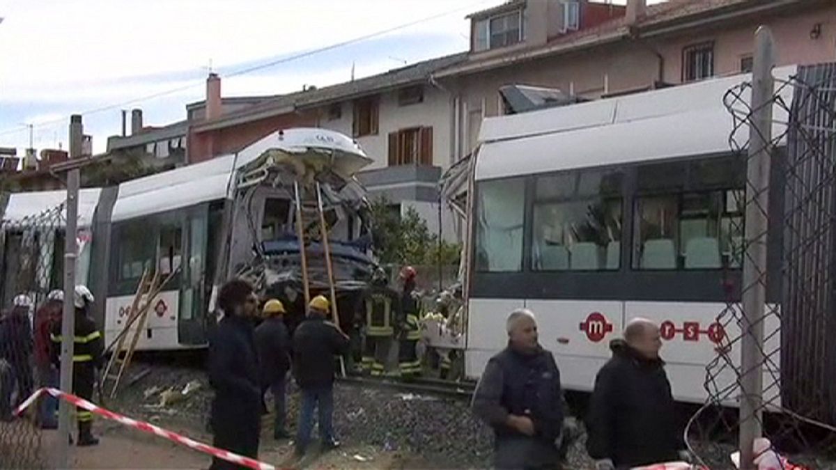 Seventy injured in Sardinia metro collision