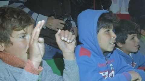El presidente de la Asamblea General de la ONU visita un campo de refugiados en Jordania