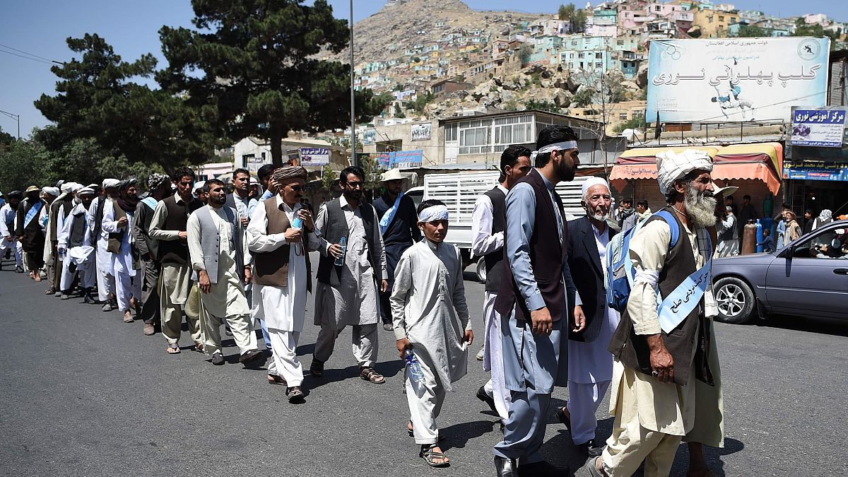 Image: Afghan peace march