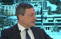 BCE : Mario Draghi, optimiste, rassure à Davos