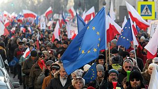 Poles protest against government surveillance plans