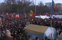 Multitudinaria manifestación contra el Gobierno de Moldavia