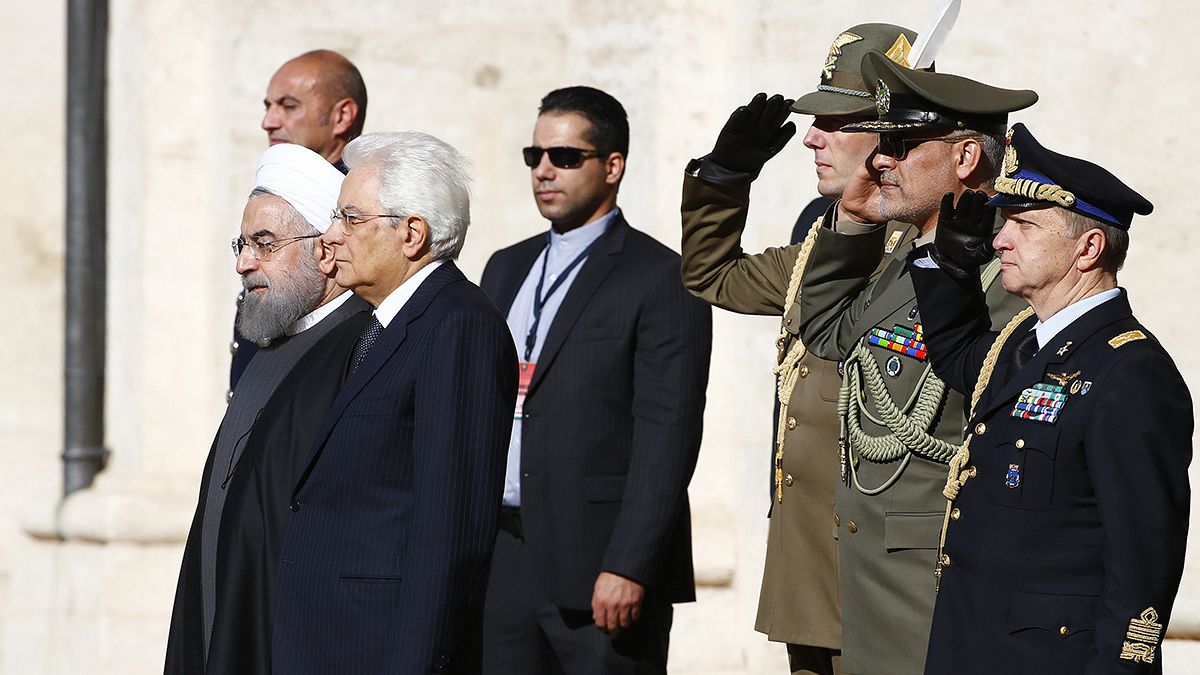 رئیس جمهوری ایران وارد رم شد