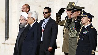 Le président iranien en Italie