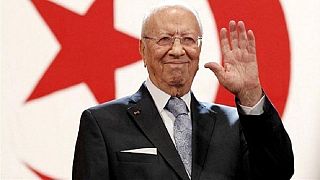 Tunisia's President Essebsi arrives in Kuwait
