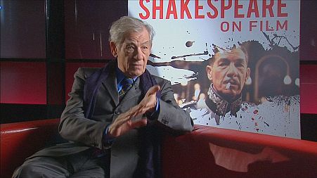 Sir Ian McKellen takes to a bus for "Shakespeare on Film"