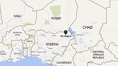 Image: A map showing the location of Jilli, Nigeria.