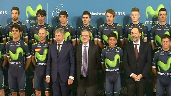 El equipo Movistar, con el Tour de Francia entre ceja y ceja El equipo Movistar, con el Tour de Francia entre ceja y ceja