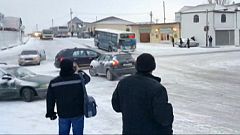 Winter auf Aserbaidschans Straßen