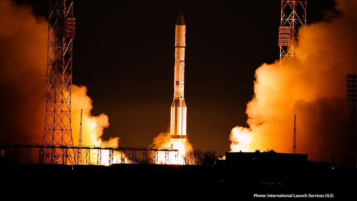 First part of new space 'data highway' blasts off from Kazakhstan