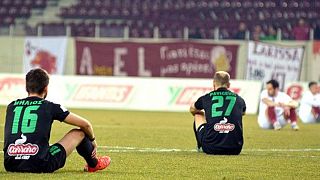 WATCH: Football players at Greek match stage protest in support of refugees