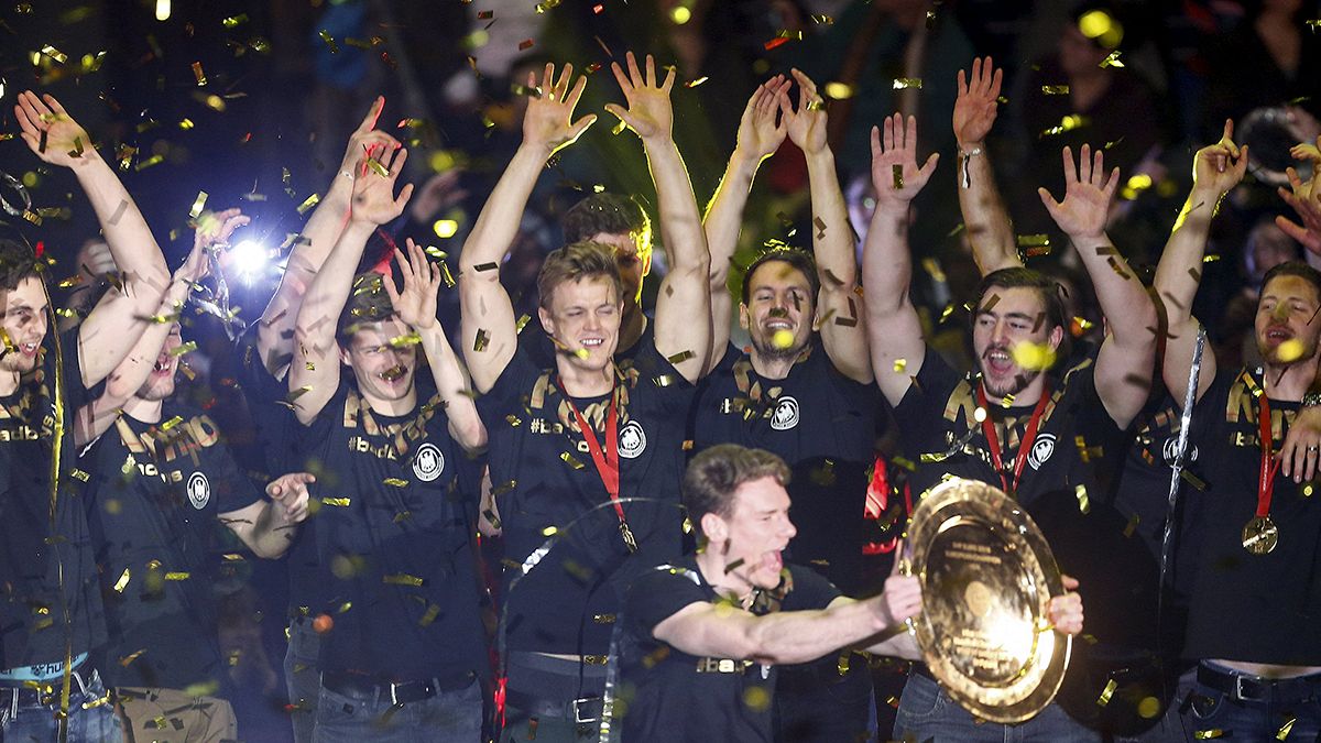 ألمانيا تحتفل بانتصارها في كأس أوروبا لكرة اليد