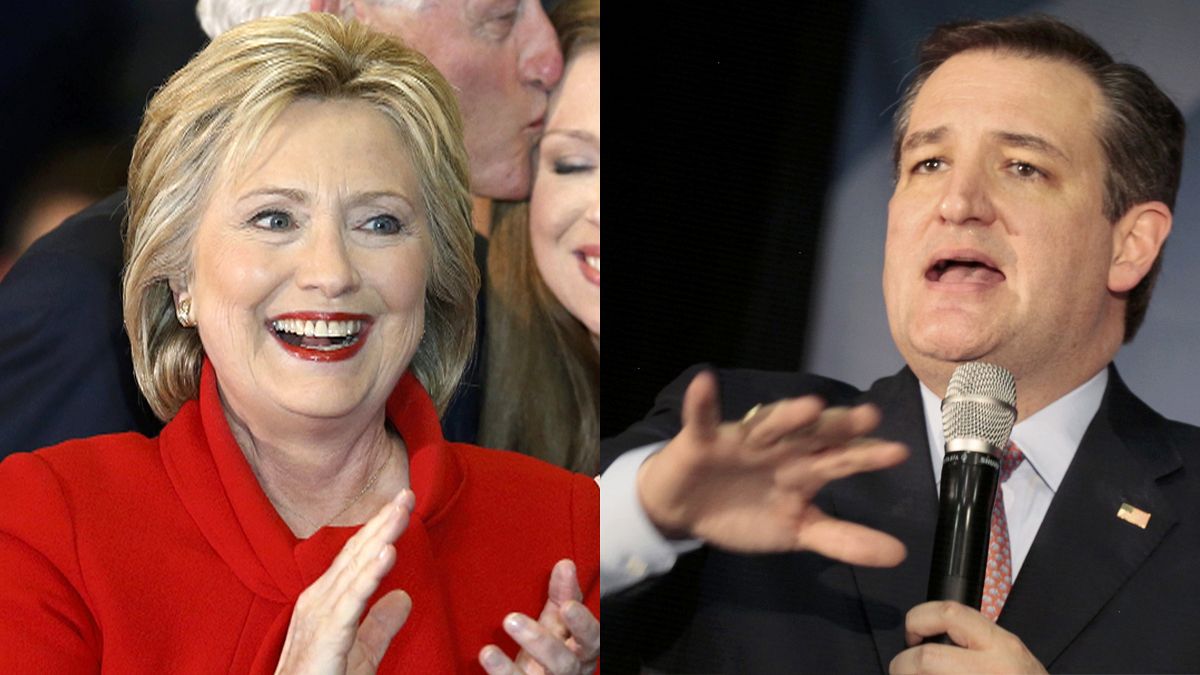 Cruz draws first blood in USA Republican race; Clinton claims narrowest of victories for Democrats