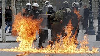 Pension reform protests across Greece as thousands take to the streets