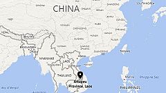 Image: A map showing the location of Attapeu province in Laos