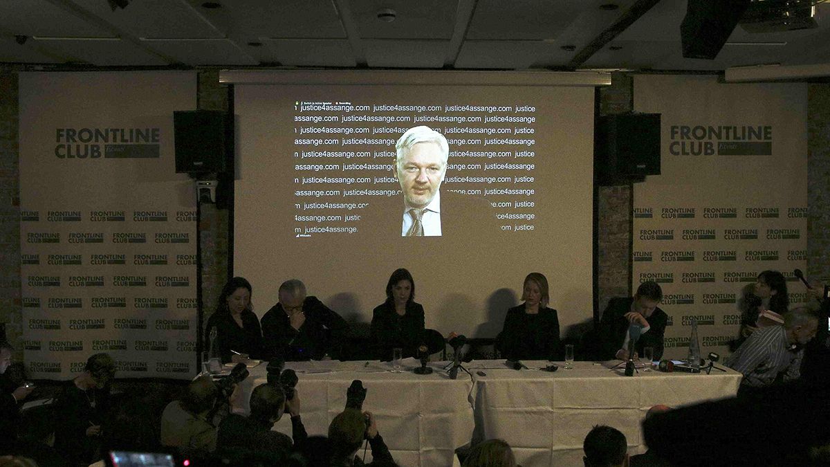 Wikileaks founder Julian Assange calls on UK and Sweden to apply ruling of UN panel over his 'detention' at a London embassy.