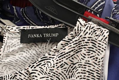 A clothing item made by the Ivanka Trump brand is seen for sale at a Marshalls department store in New York.
