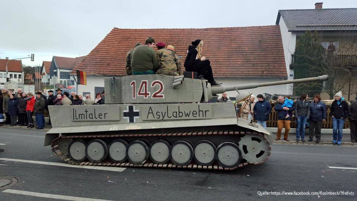 "Asylabwehr": Staatsanwaltschaft ermittelt wegen Karnevals-Panzer