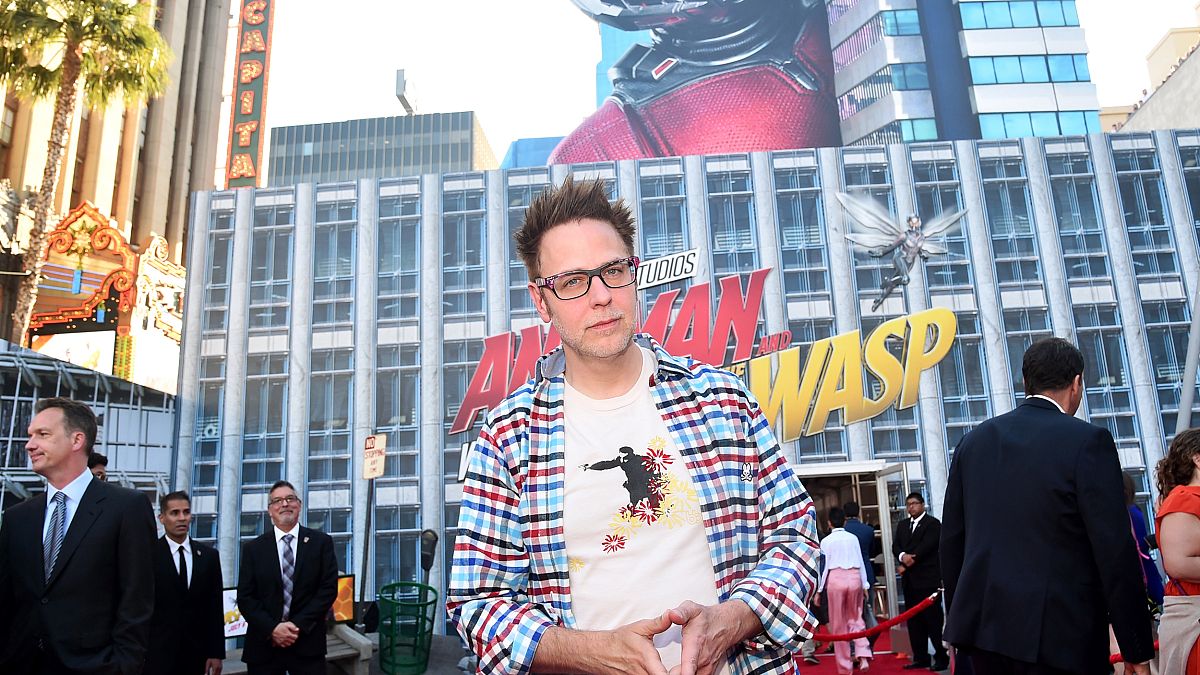 Image: James Gunn attends the Los Angeles Global Premiere for Marvel Studio