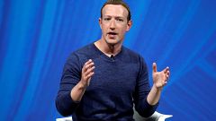 Image: Facebook's founder and CEO Mark Zuckerberg speaks at the Viva Tech s