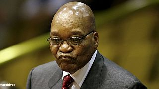 Une manifestation pour le départ du président sud-africain