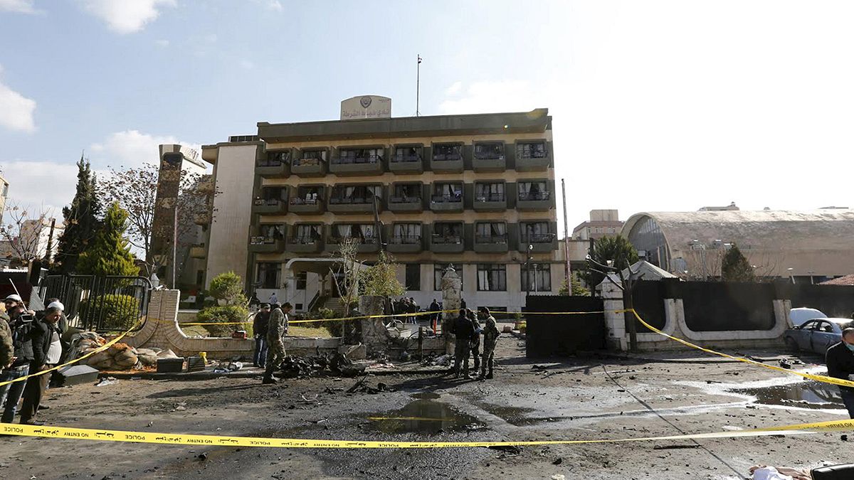 Suicide bombing at Damascus police club kills several people