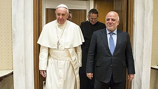 Pope raises concerns for Christians in talks with Iraqi PM Abadi