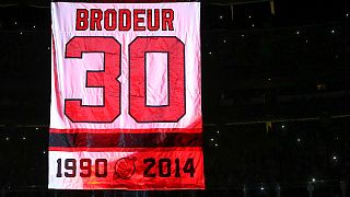 NHL: i New Jersey Devils ritirano la maglia 31 del portierone Brodeur