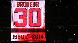 Goaltending legend Brodeur's New Devils shirt retired