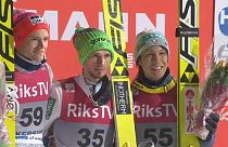 Kranjec gana la prueba de saltos de esquí en Vikersund