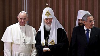 Rencontre historique entre le pape François et le patriarche Kirill de l'église orthodoxe russe