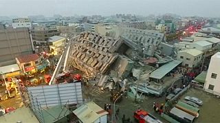 Taiwan quake: rescue efforts over at site of toppled apartment block