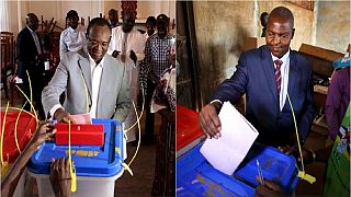 CAR: Presidential candidates vote in key election