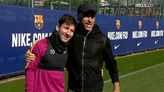 Lionel Messi zaubert mit Eros Ramazzotti