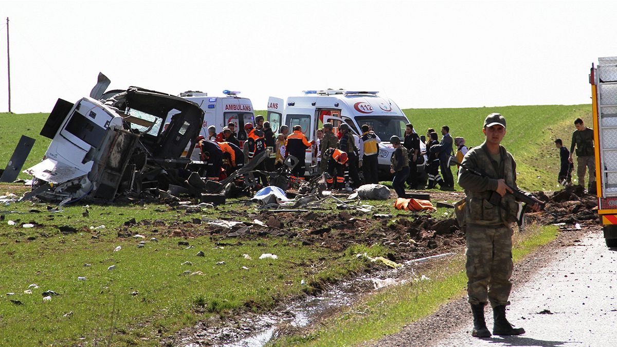انفجار بمب جان شش سرباز ارتش ترکیه را در دیاربکر گرفت