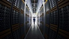Image: A server room at a Facebook data center