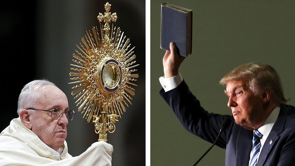 Pope Francis questions Donald Trump's Christianity over migrants