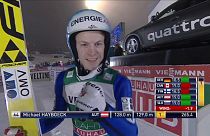 منافسة لاهتي للقفزعلى الثلج :النمساوي ميكائيل هايبوك يحتفل بأول فوزله هذا الموسم
