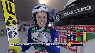 میشائیل هیبک مسابقه اسکی پرش فنلاند را فتح کرد