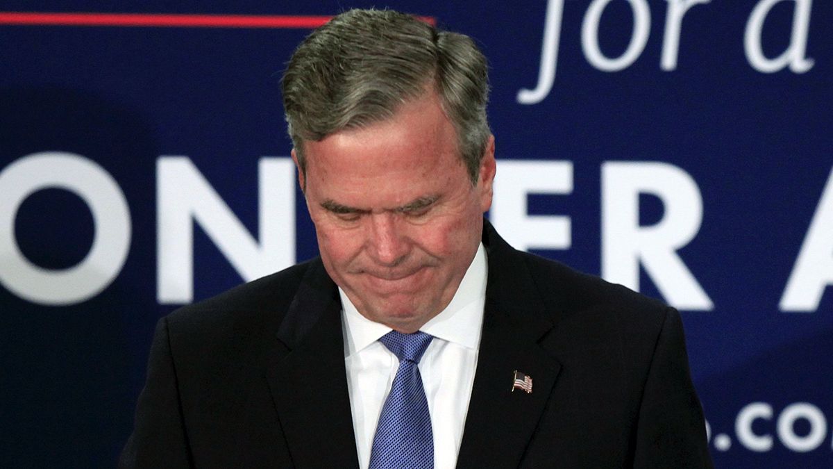 جب بوش از ادامه مبارزات انتخاباتی آمریکا انصراف داد