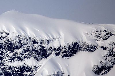 The Kebnekaise mountain range in northern Sweden.