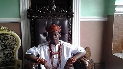 15-year-old boy occupies the throne of a kingdom in Nigeria's Delta State