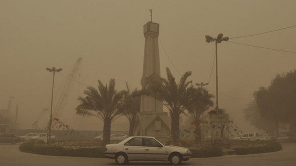 ادامه آلودگی هوای اهواز: میزان گرد و غبار تا ۲۴ برابر حد مجاز