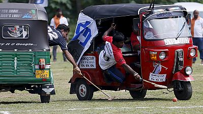 Tuktuk-Polo in Sri Lanka