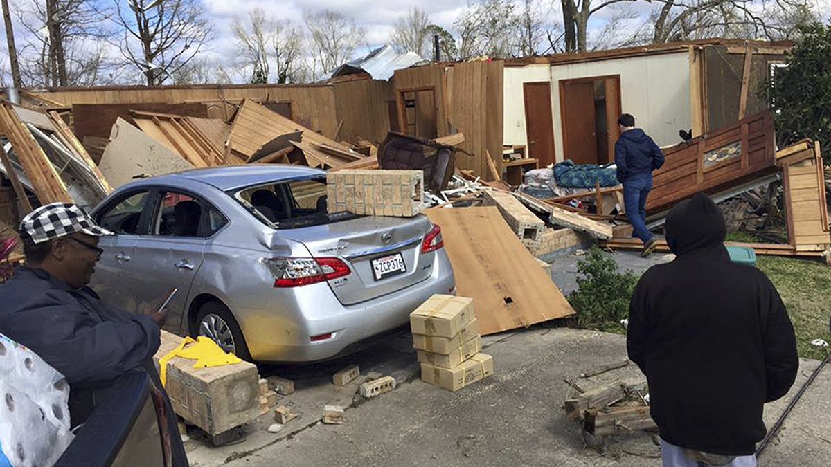 Several dead as US south and east lashed by storms and tornadoes
