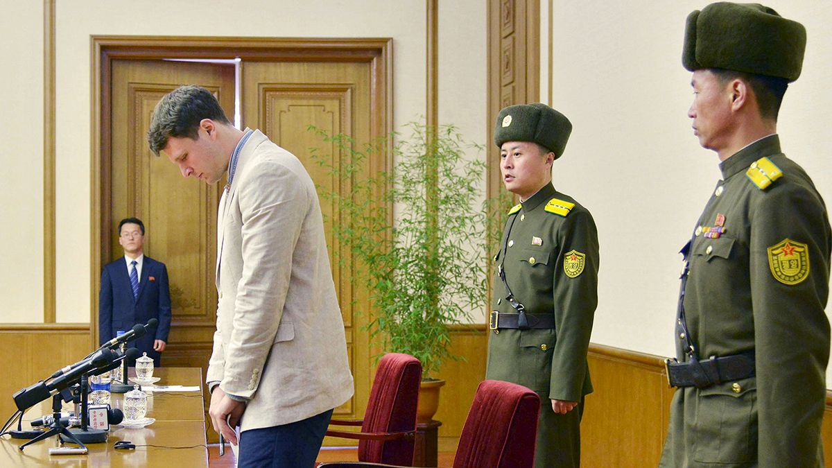 L'histoire étrange d'un étudiant américain voleur de "souvenirs" en Corée du Nord