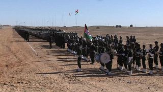 Parade militaire des forces du Sahara occidental à Tindouf