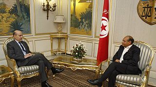 Alain Juppé visite le musée du Bardo à Tunis